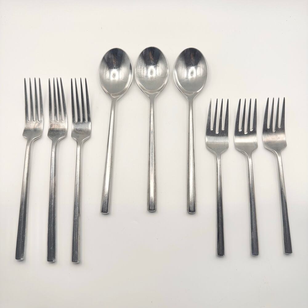 Stanley Roberts Korea York SRBYOR Set of 3 Salad Forks Dinner Forks Oval Spoons